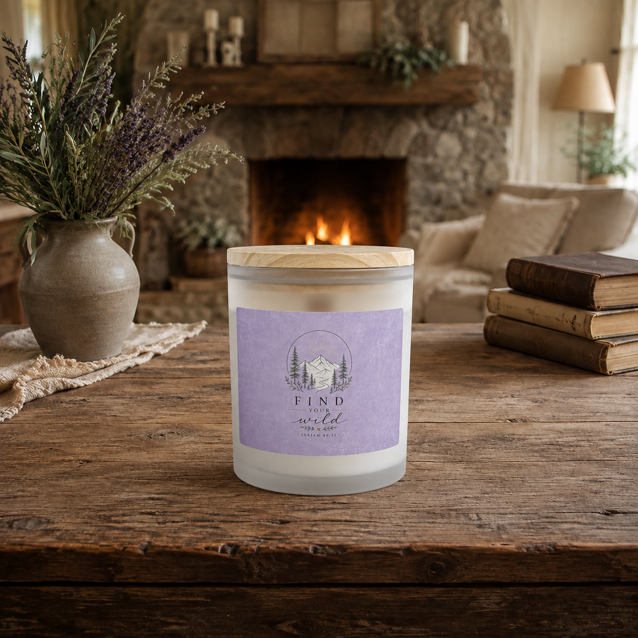 Find Your Wild Frosted Glass Candle — 11oz