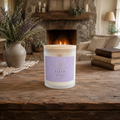 Faith Over Fear Frosted Glass Soy Candle, 11oz