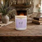 Peace Like A River Frosted Glass Soy Candle — 11oz
