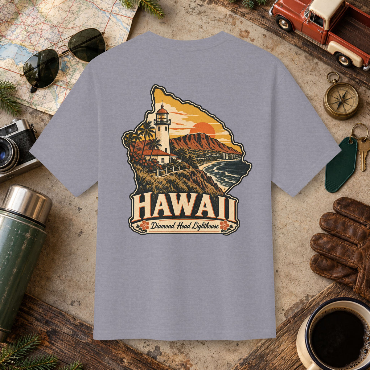 Hawaii State Vintage Tee