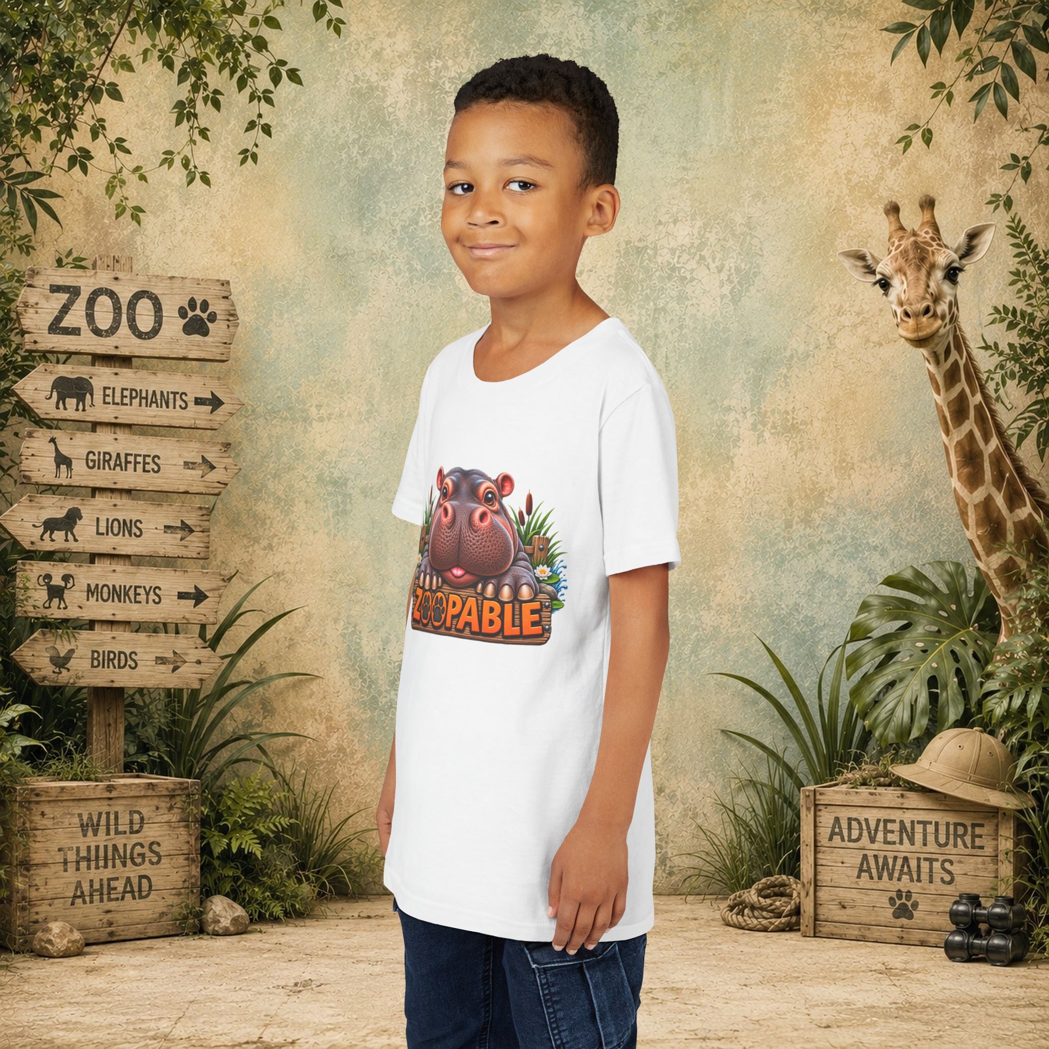 Hippopotamus Zoopable Youth Tee