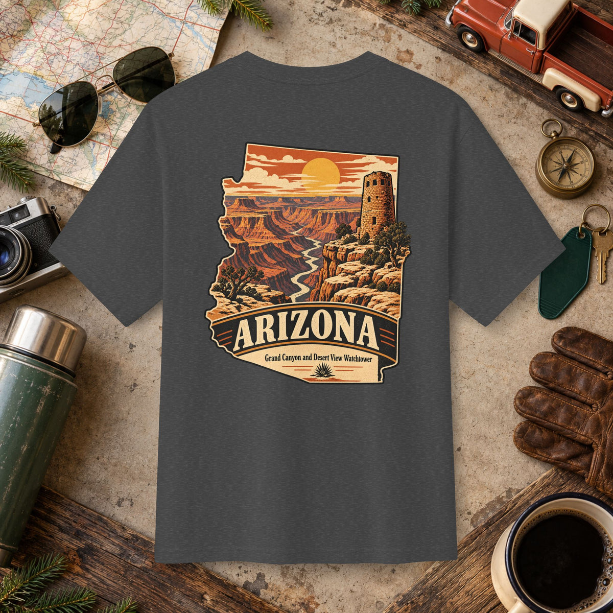 Arizona State Vintage Landscape Tee