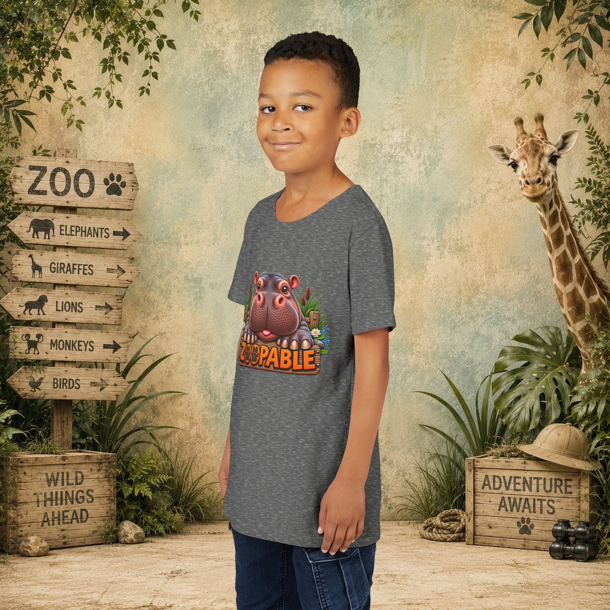 Hippopotamus Zoopable Youth Tee