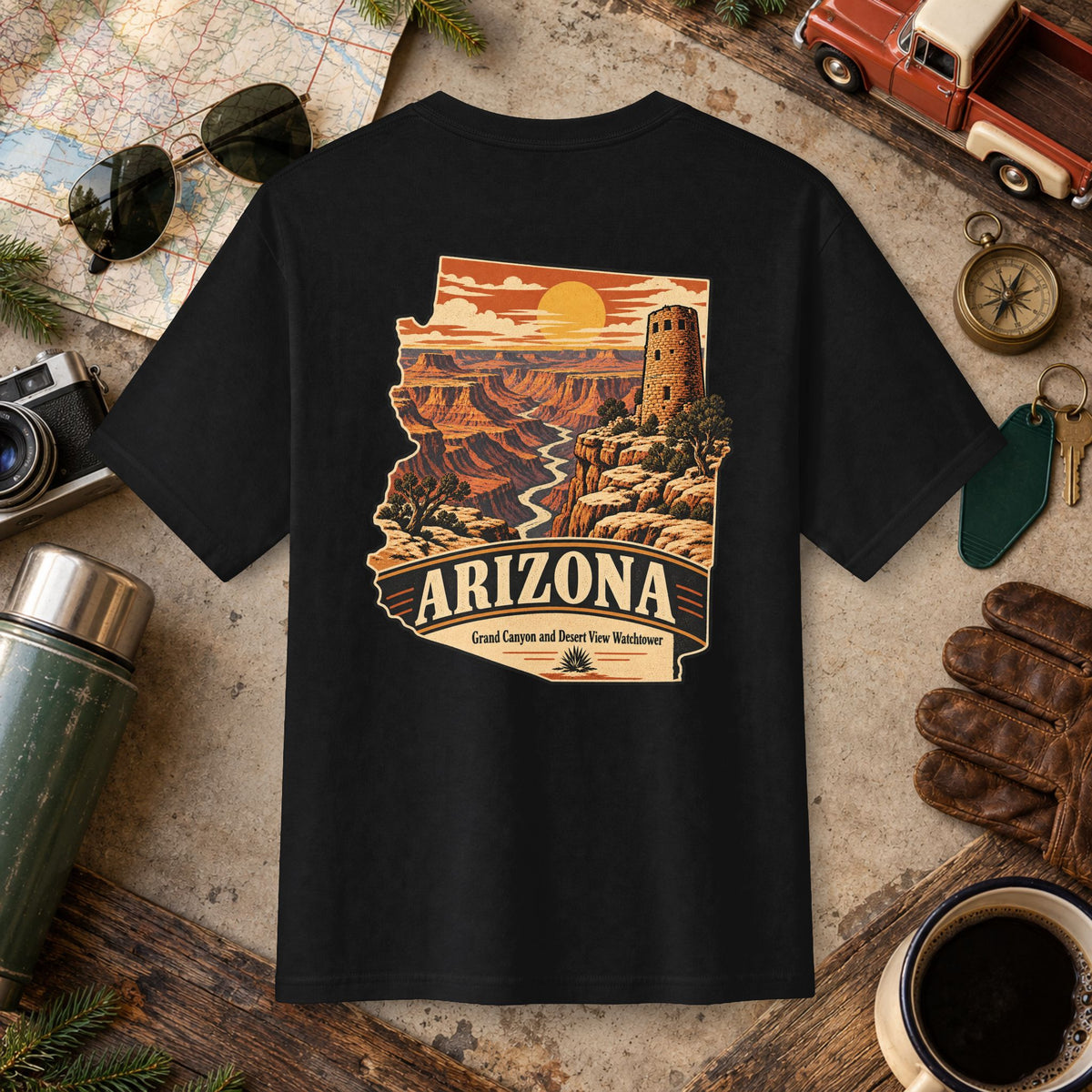 Arizona State Vintage Landscape Tee
