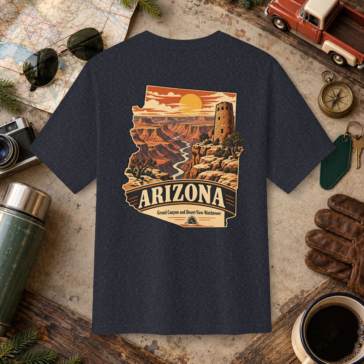 Arizona State Vintage Landscape Tee