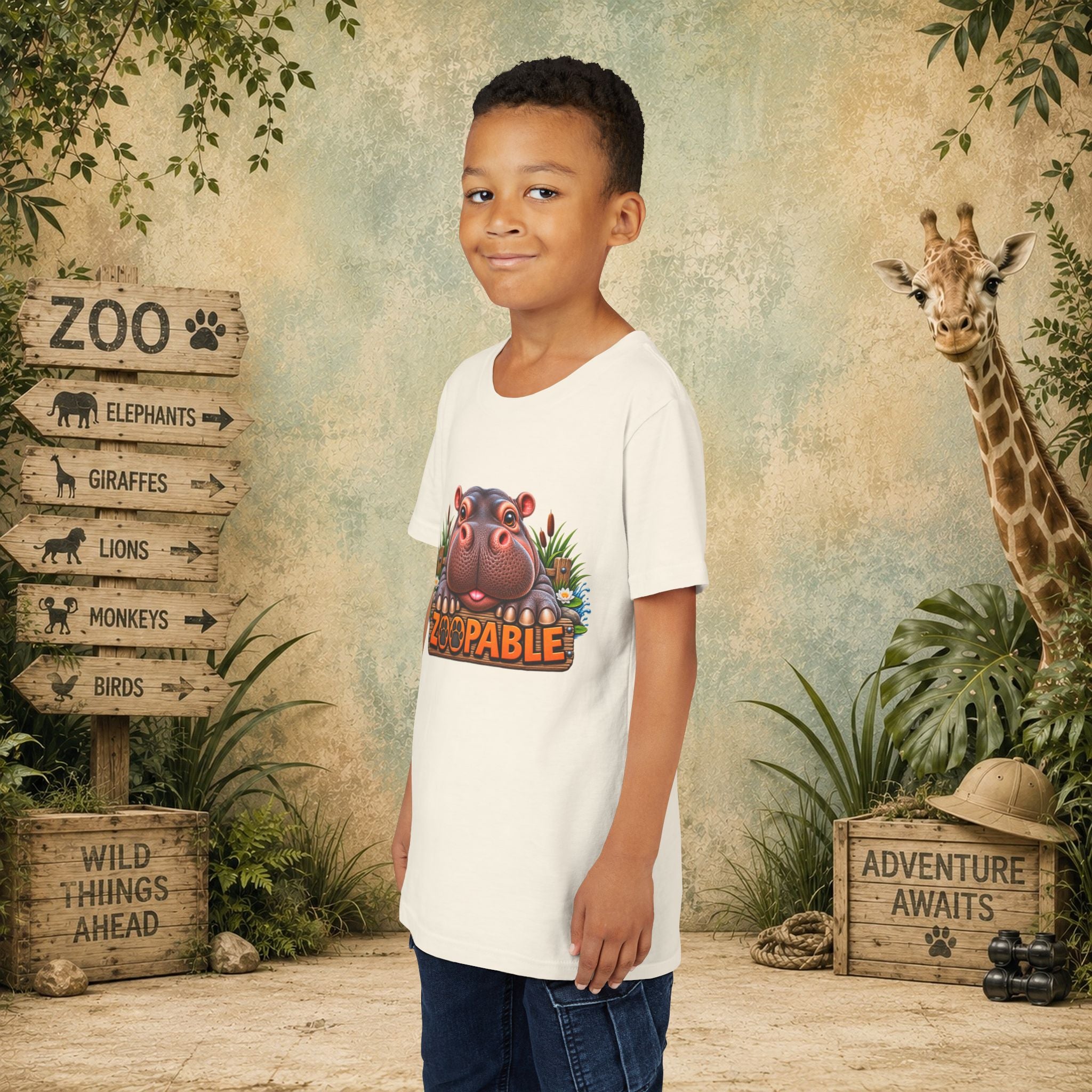 Hippopotamus Zoopable Youth Tee