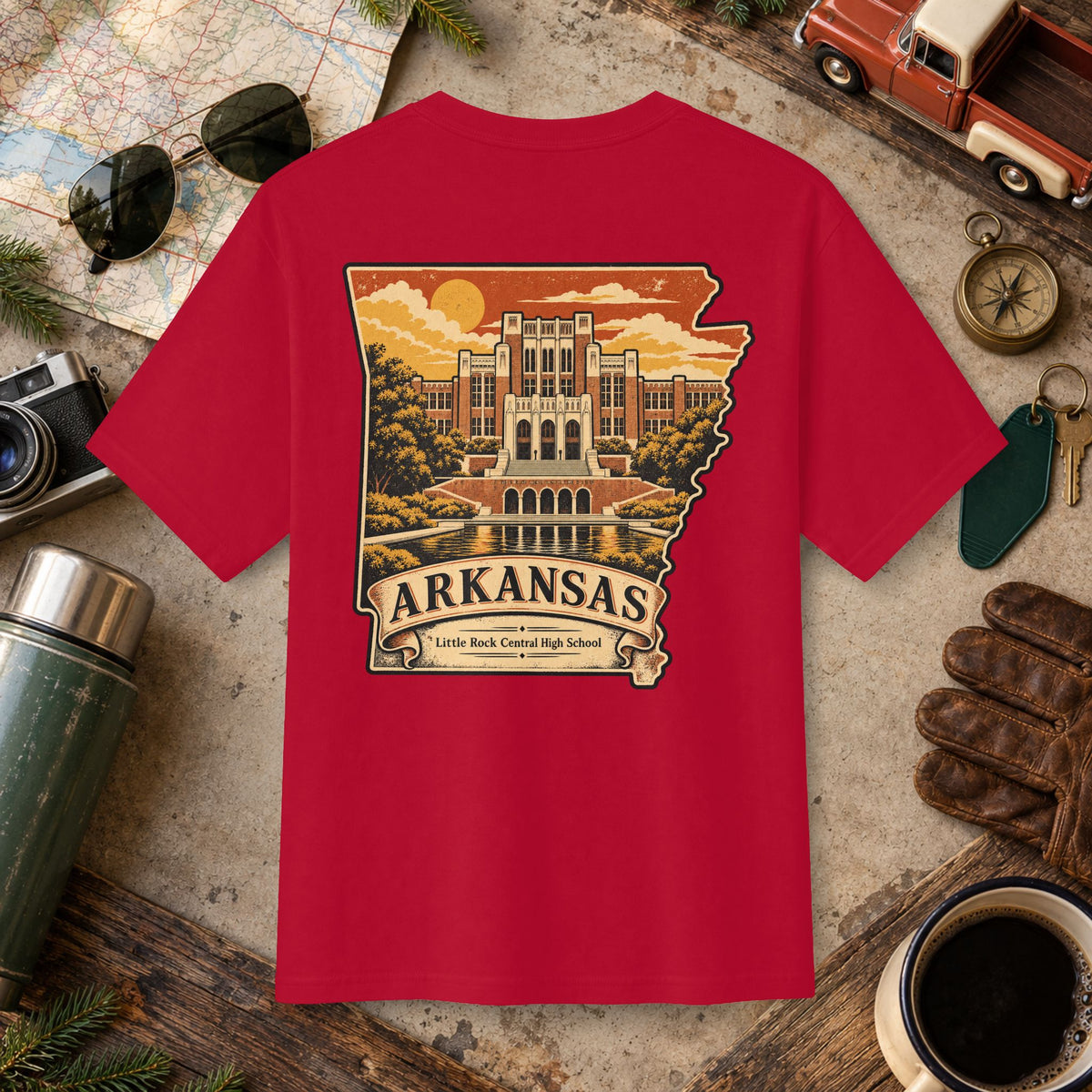Arkansas Vintage Landscape Tee