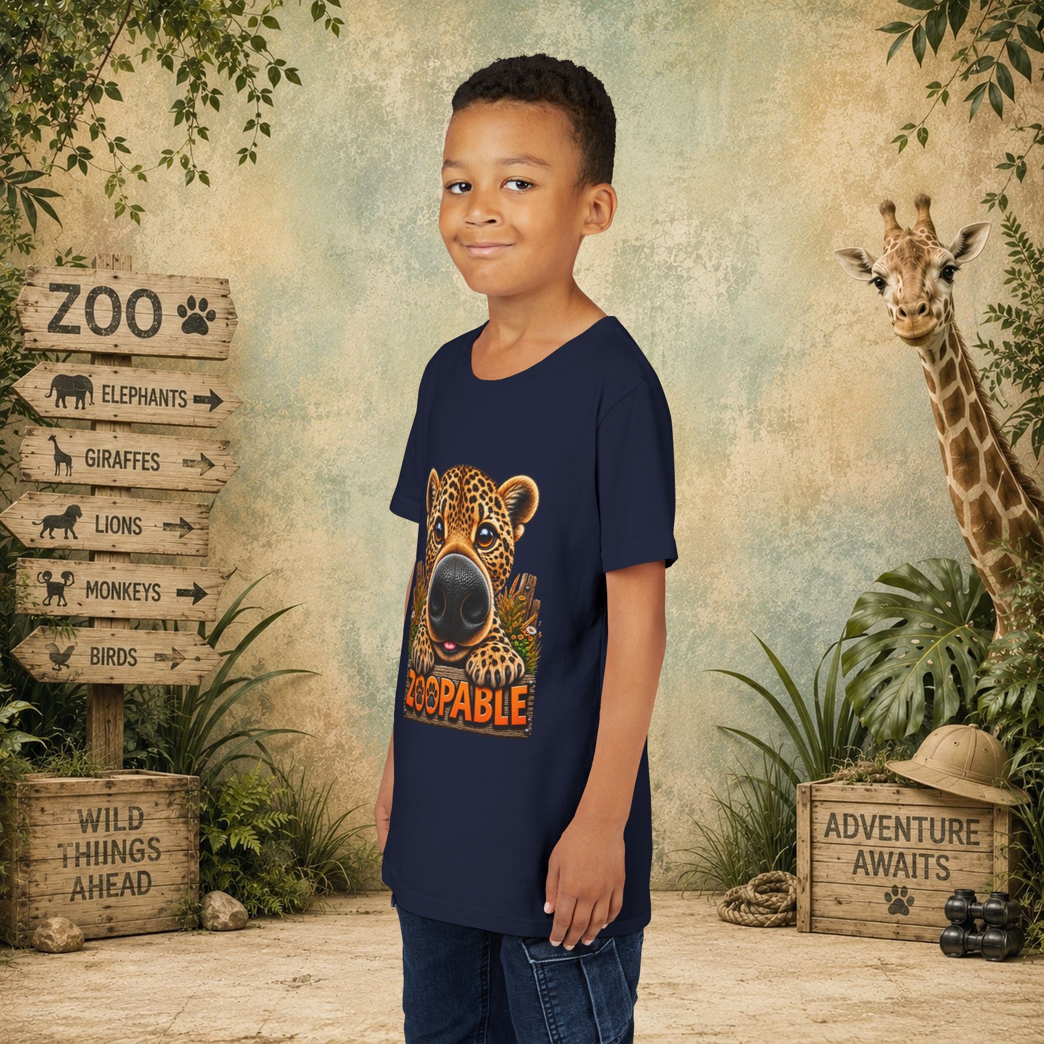 Leopard Zoopable Youth Tee