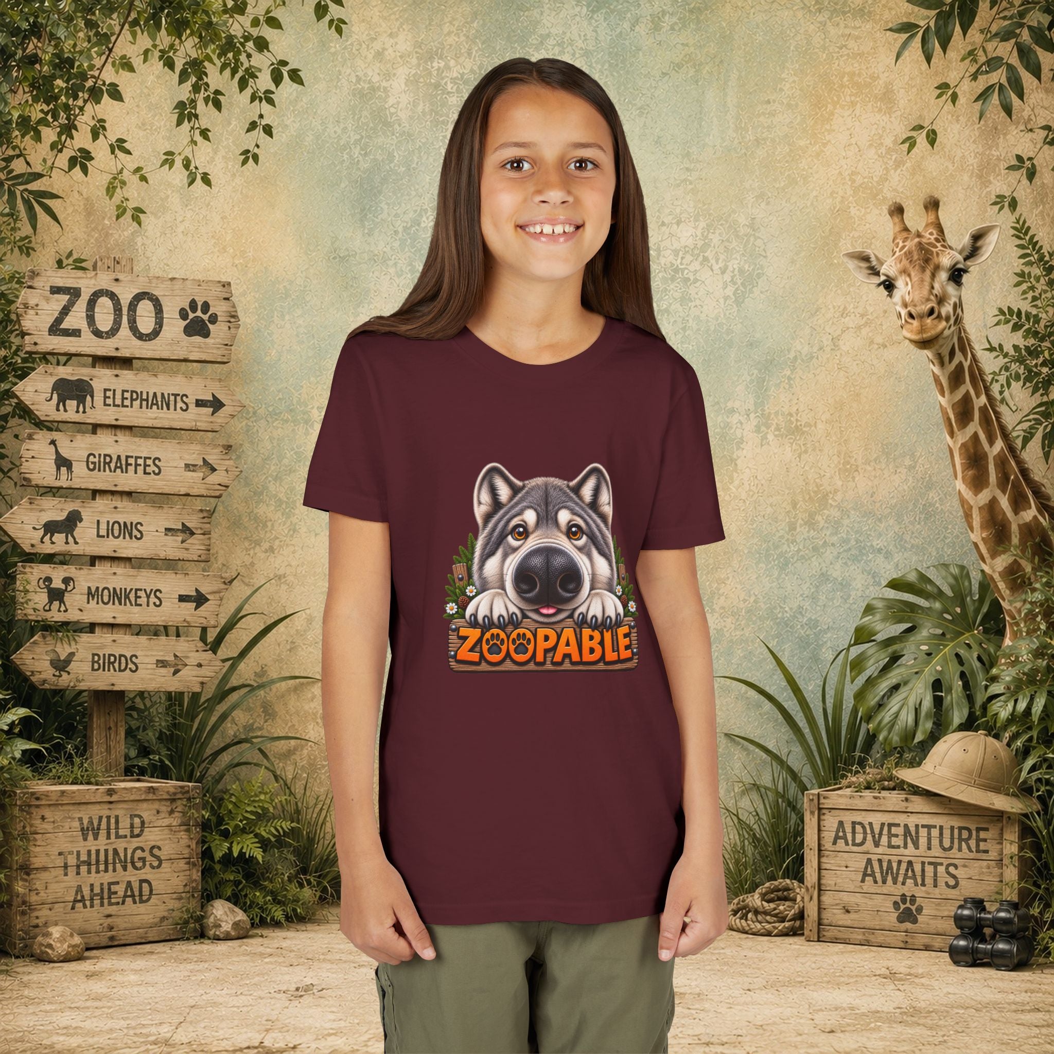 Wolf Zoopable Youth Tee