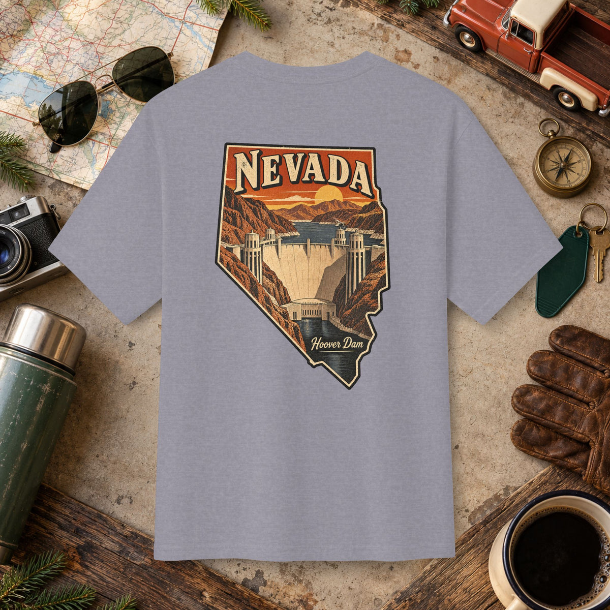 Nevada State Vintage Tee