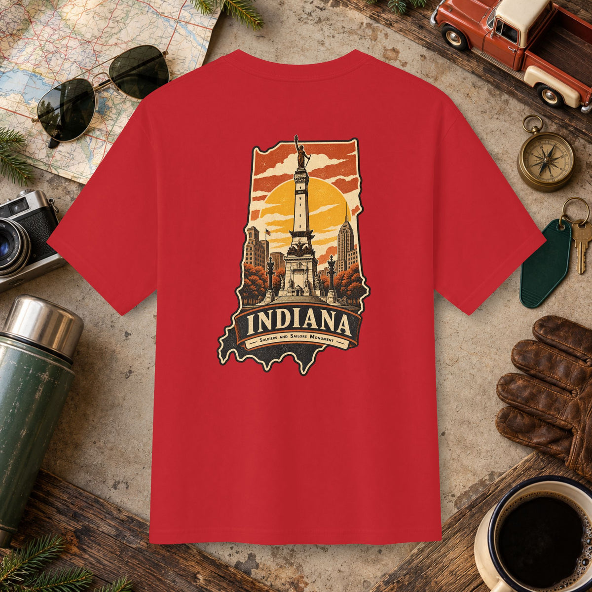 Indiana State Vintage Tee