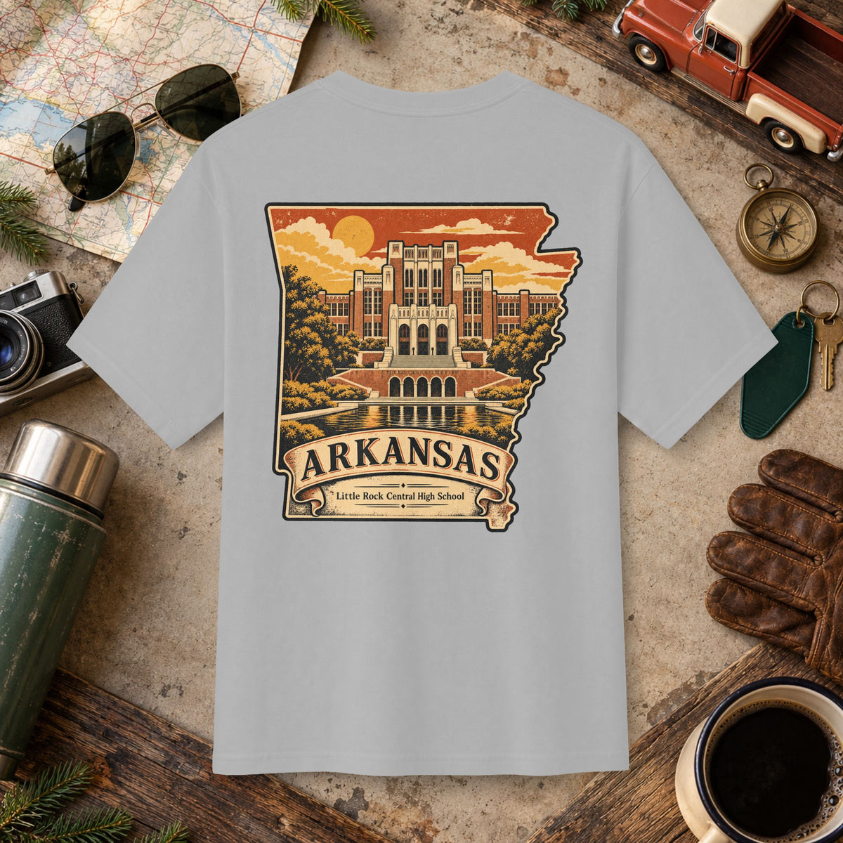 Arkansas Vintage Landscape Tee
