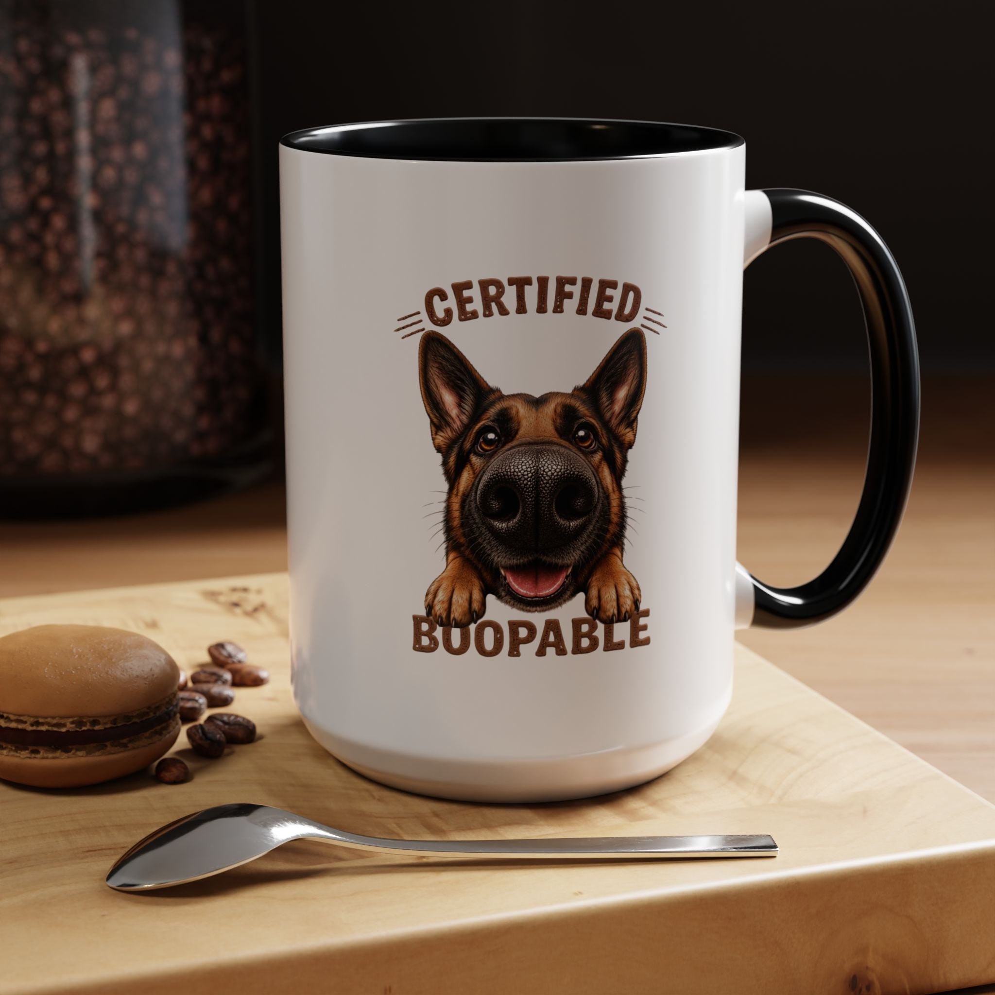 Certified Boopable Tan and Black Shepard — Coffee Mug 11/15oz