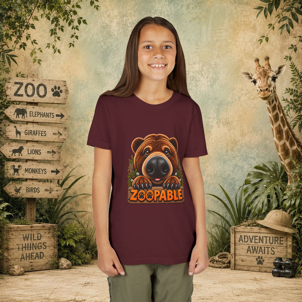 Bear Zoopable Youth Tee