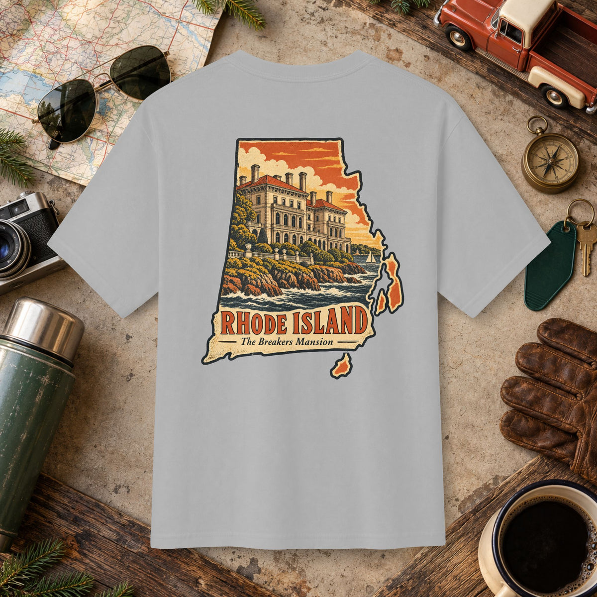 Rhode Island State Vintage Tee