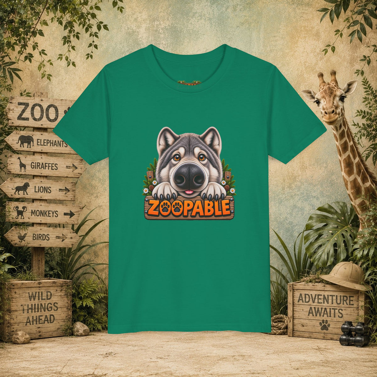 Wolf Zoopable Youth Tee