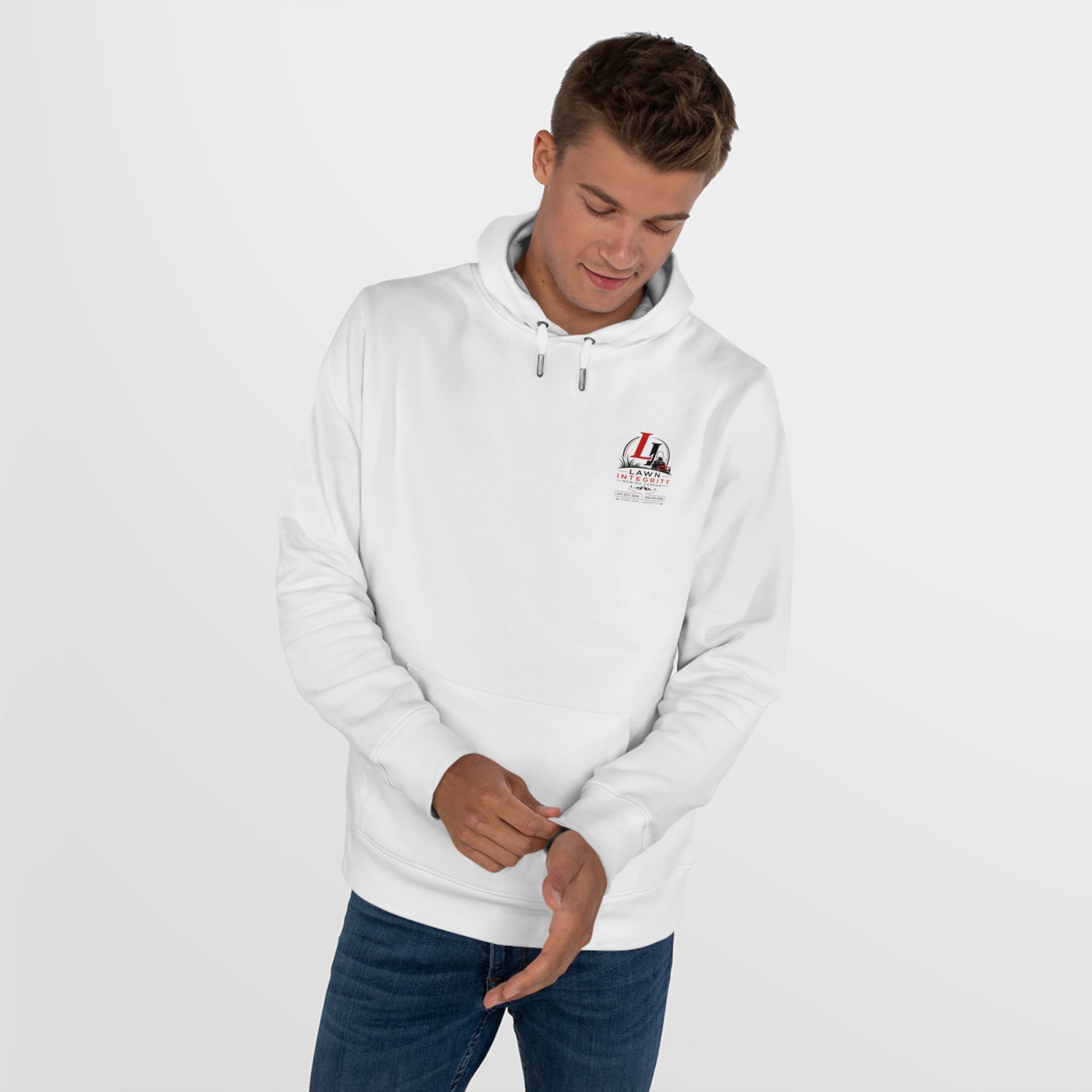Lawn Integrity Logo Hoodie — King Hooded Sweatshirt (Landscaping Company Logo)