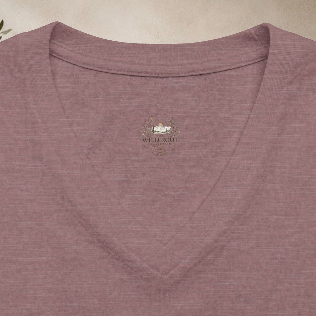 Women's Relaxed Heather CVC V-Neck Tee