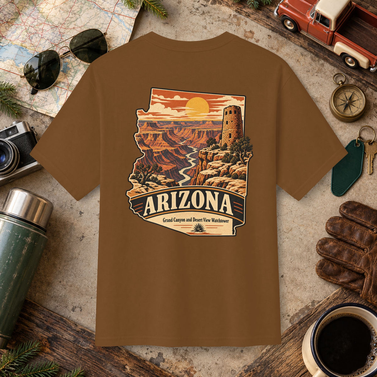 Arizona State Vintage Landscape Tee