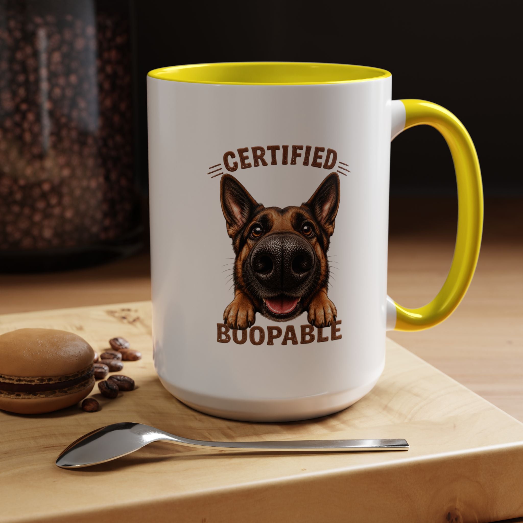 Certified Boopable Tan and Black Shepard — Coffee Mug 11/15oz