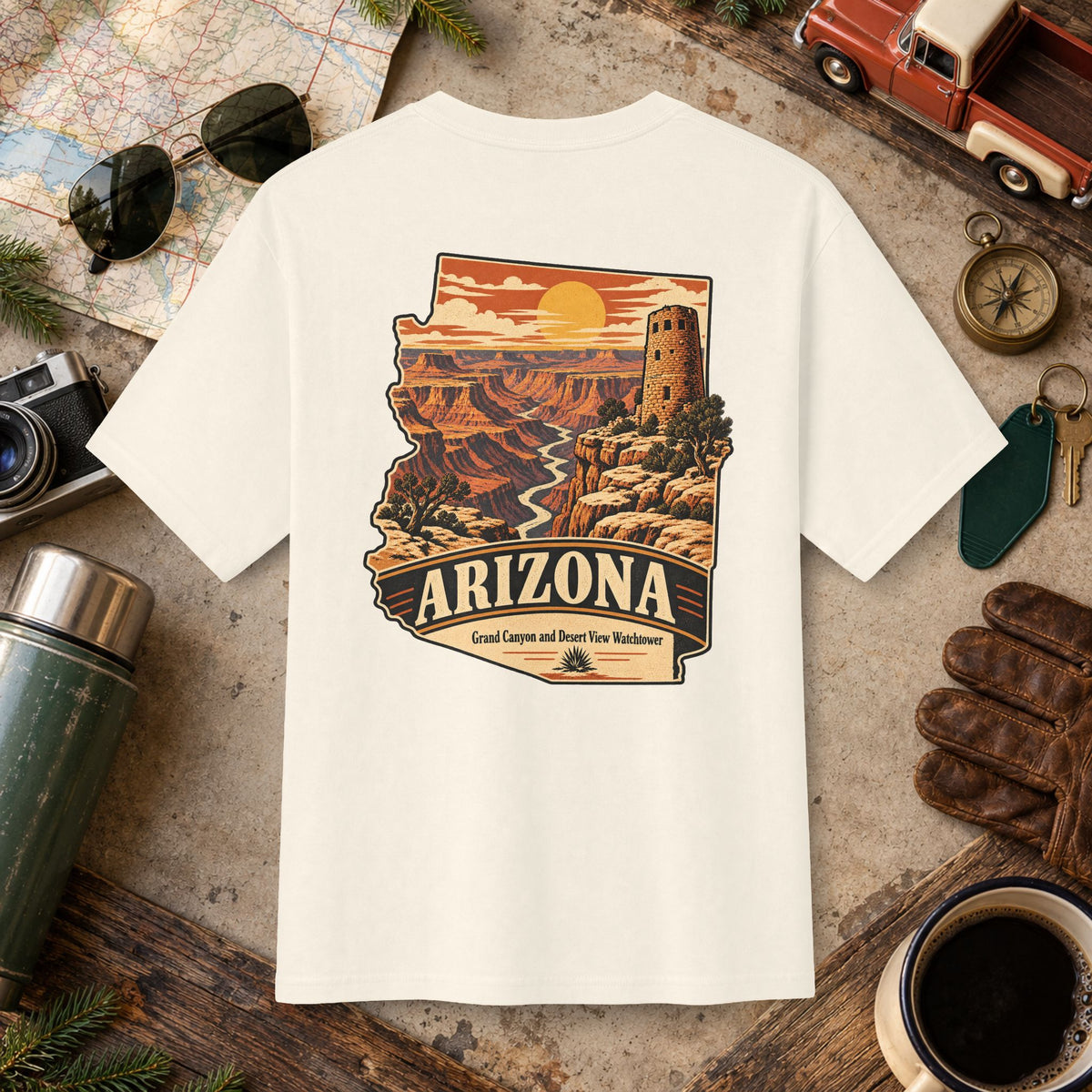 Arizona State Vintage Landscape Tee