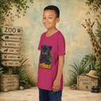 Youth Tee — Cute Black Panther "Zoopable" Kids Graphic T-Shirt