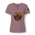 Golden Retriever V-Neck Tee — "Loyal Gentle Devoted" Dog Lover Shirt