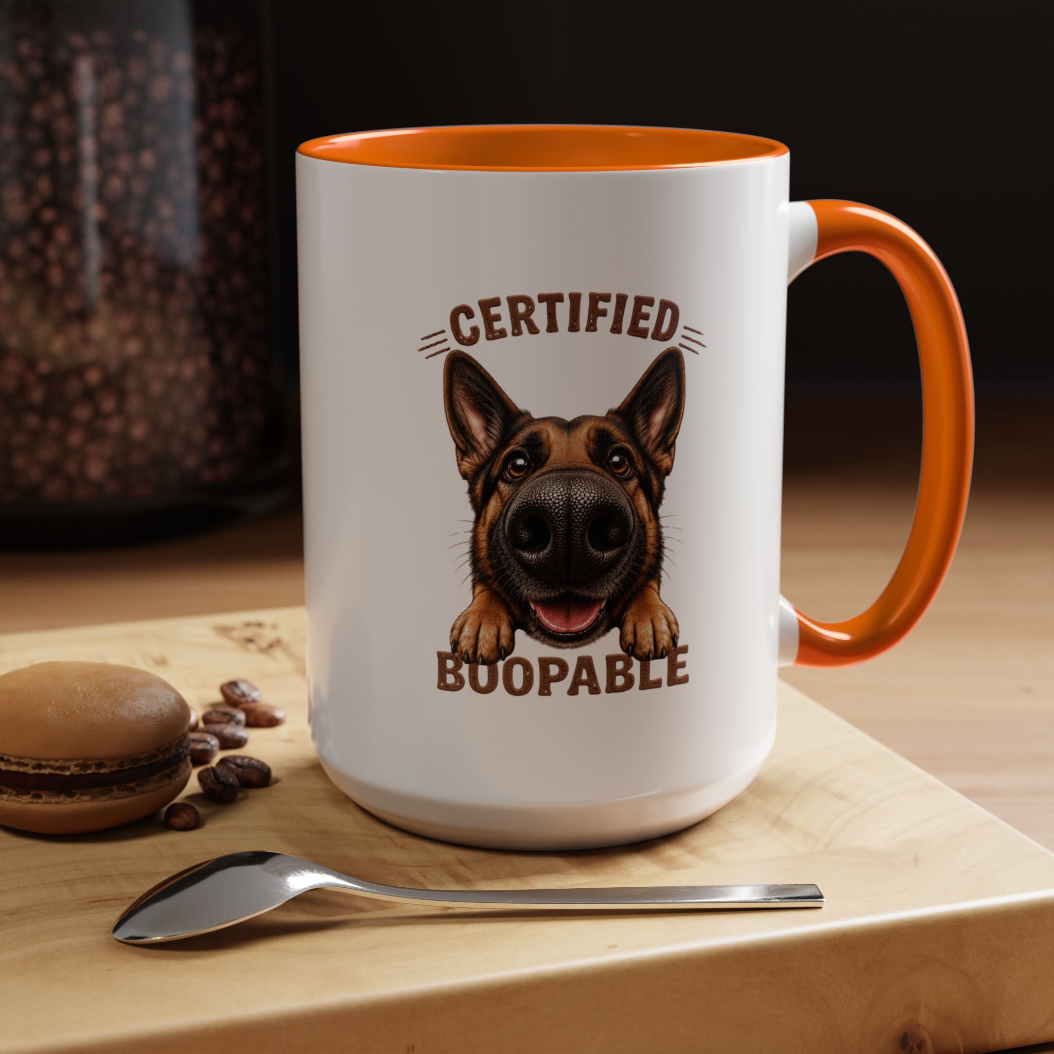 Certified Boopable Tan and Black Shepard — Coffee Mug 11/15oz