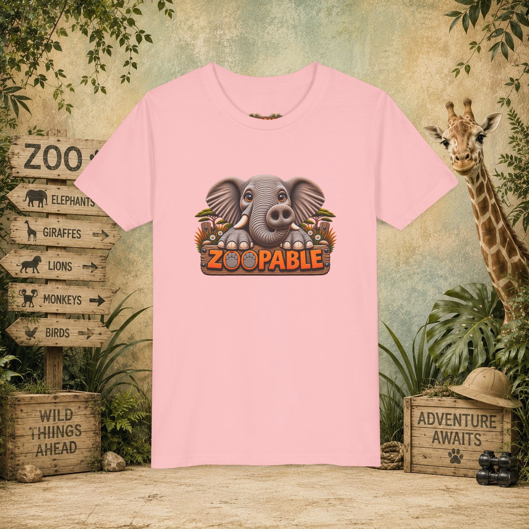 Elephant Zoopable Youth Tee