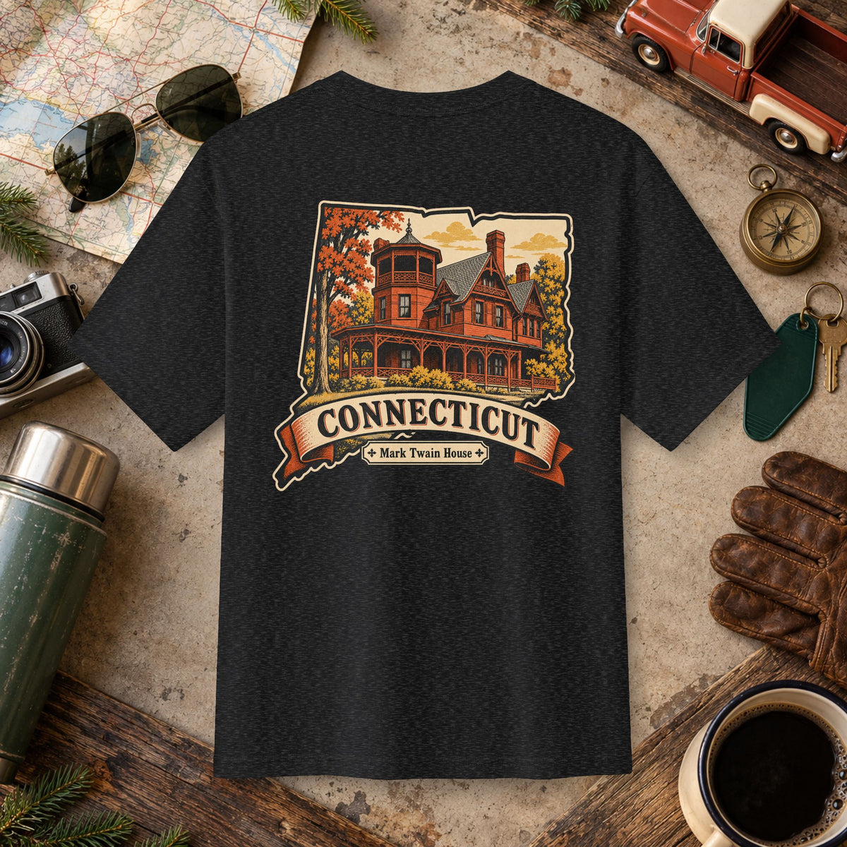 Connecticut State Vintage Tee