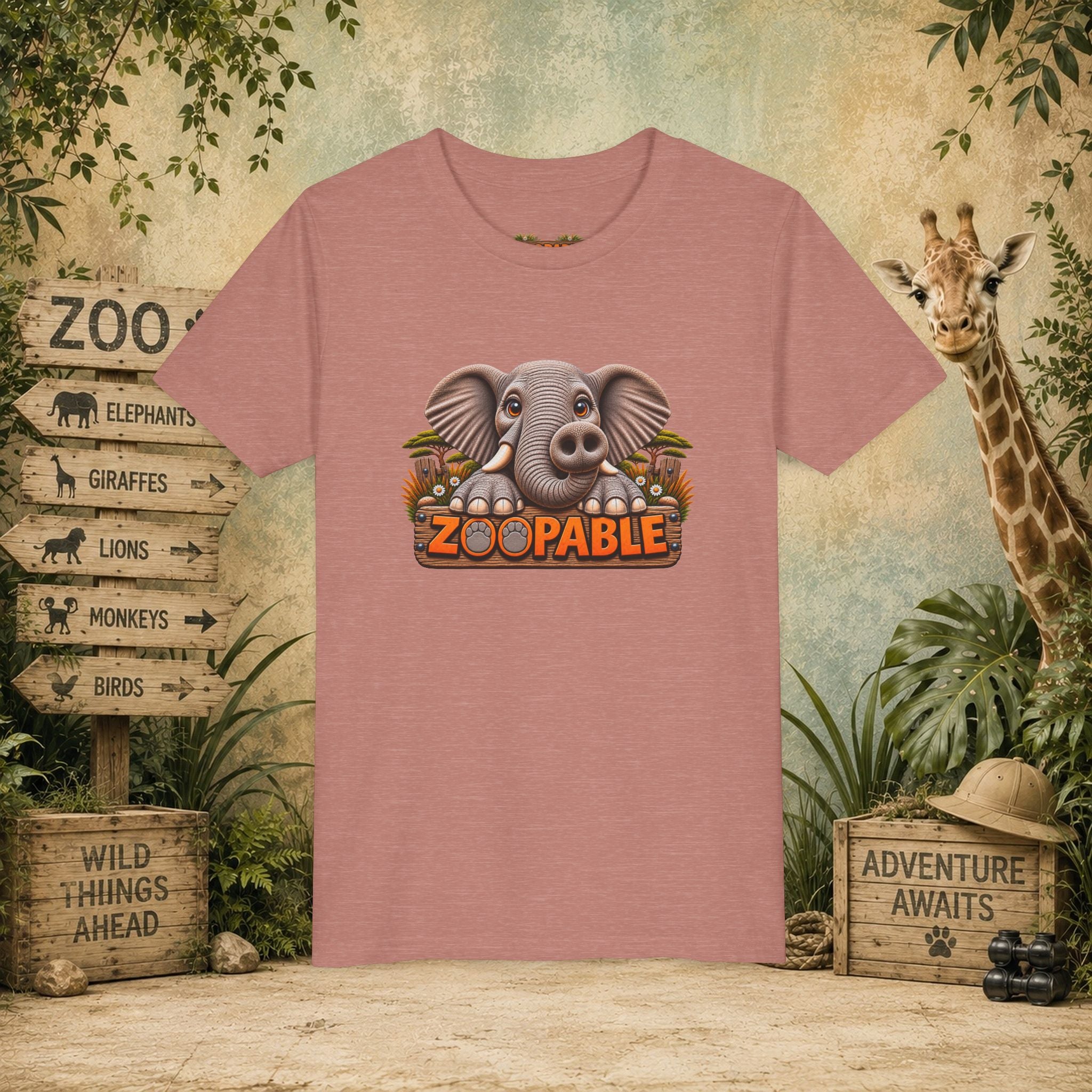 Elephant Zoopable Youth Tee