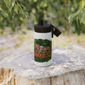 Zoopals Jungle Animals Stainless Steel Water Bottle — Sports Lid, Kid-Friendly Zoo Animal Design