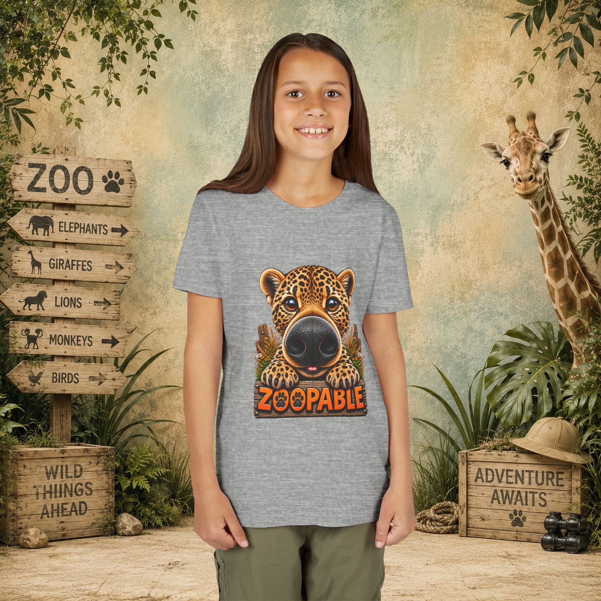 Leopard Zoopable Youth Tee