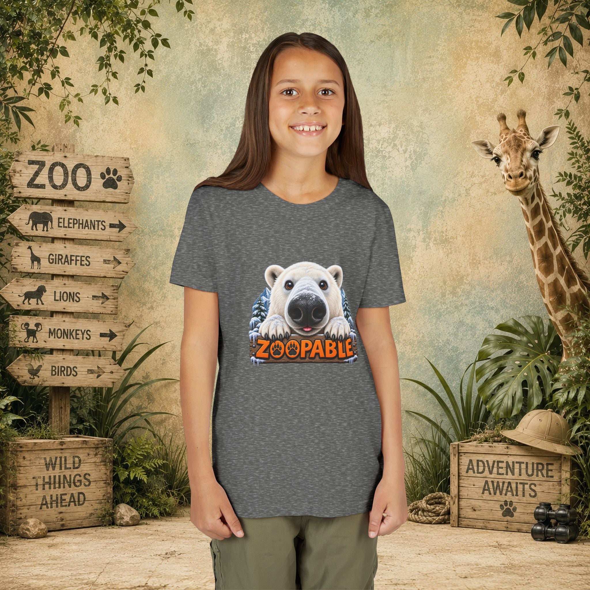 Polar Bear Zoopable Youth Tee