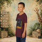 Youth Tee — Cute Black Panther "Zoopable" Kids Graphic T-Shirt