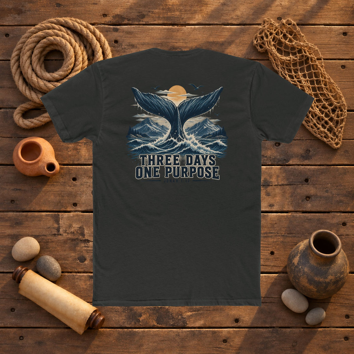 UNSHAKEN - Jonah 1:17 T-Shirt