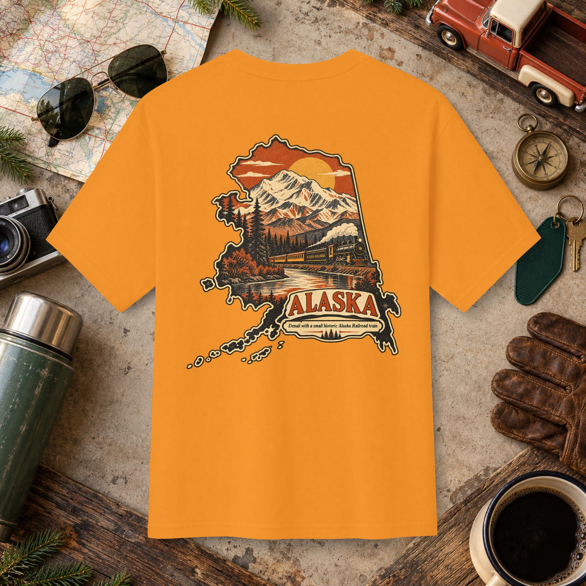 Alaska Vintage Landscape Tee