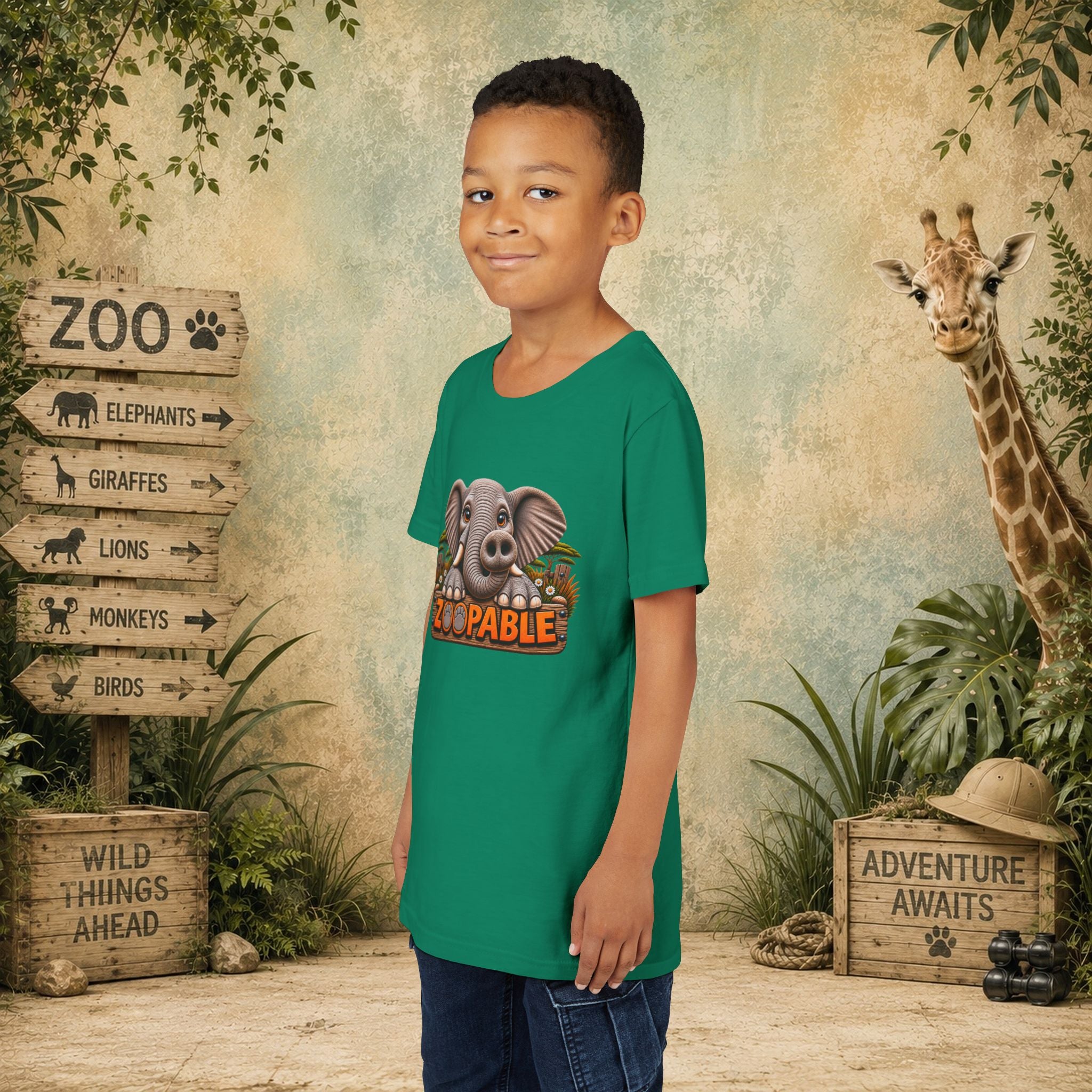 Elephant Zoopable Youth Tee