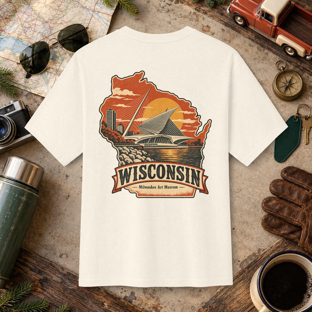 Wisconsin State Vintage Tee