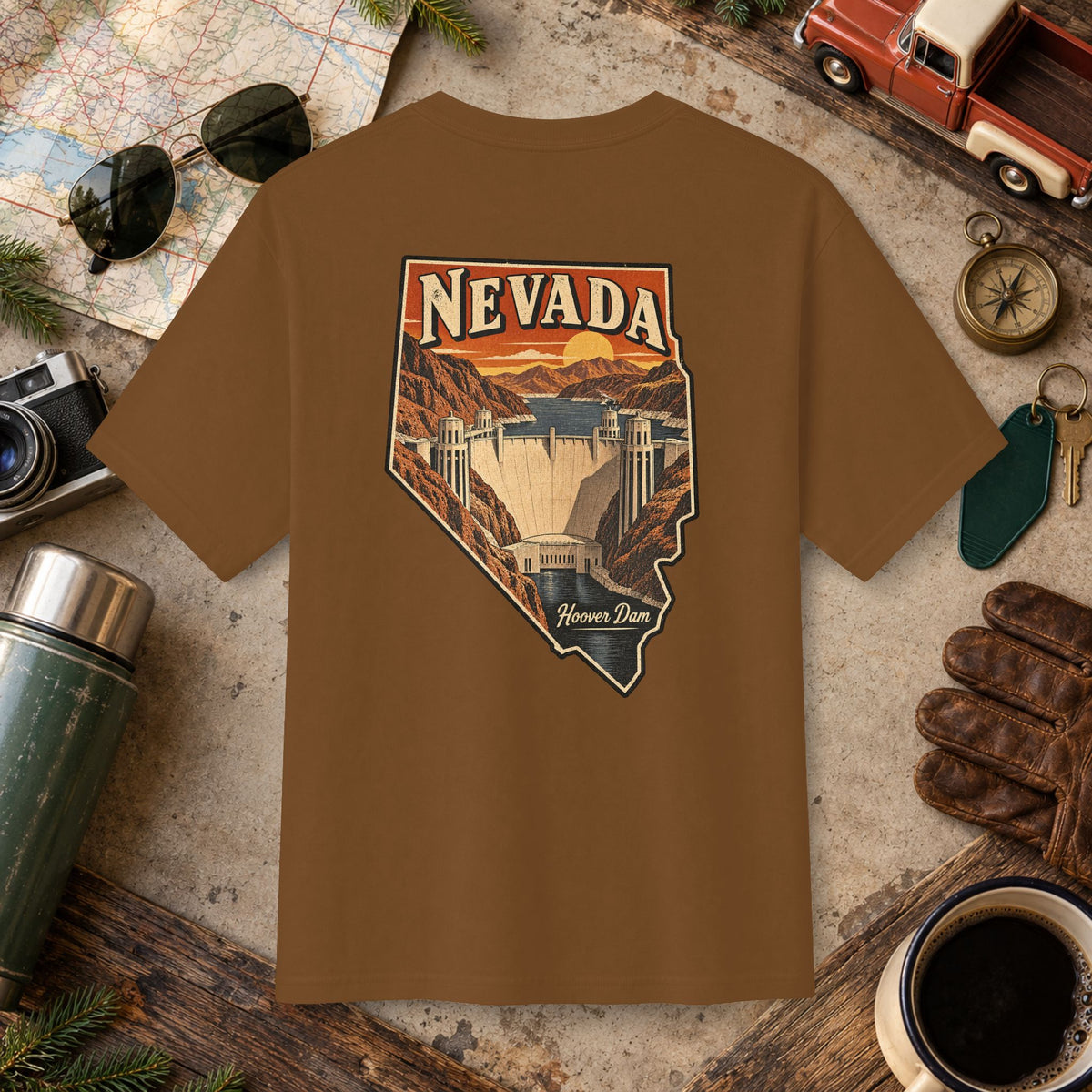 Nevada State Vintage Tee