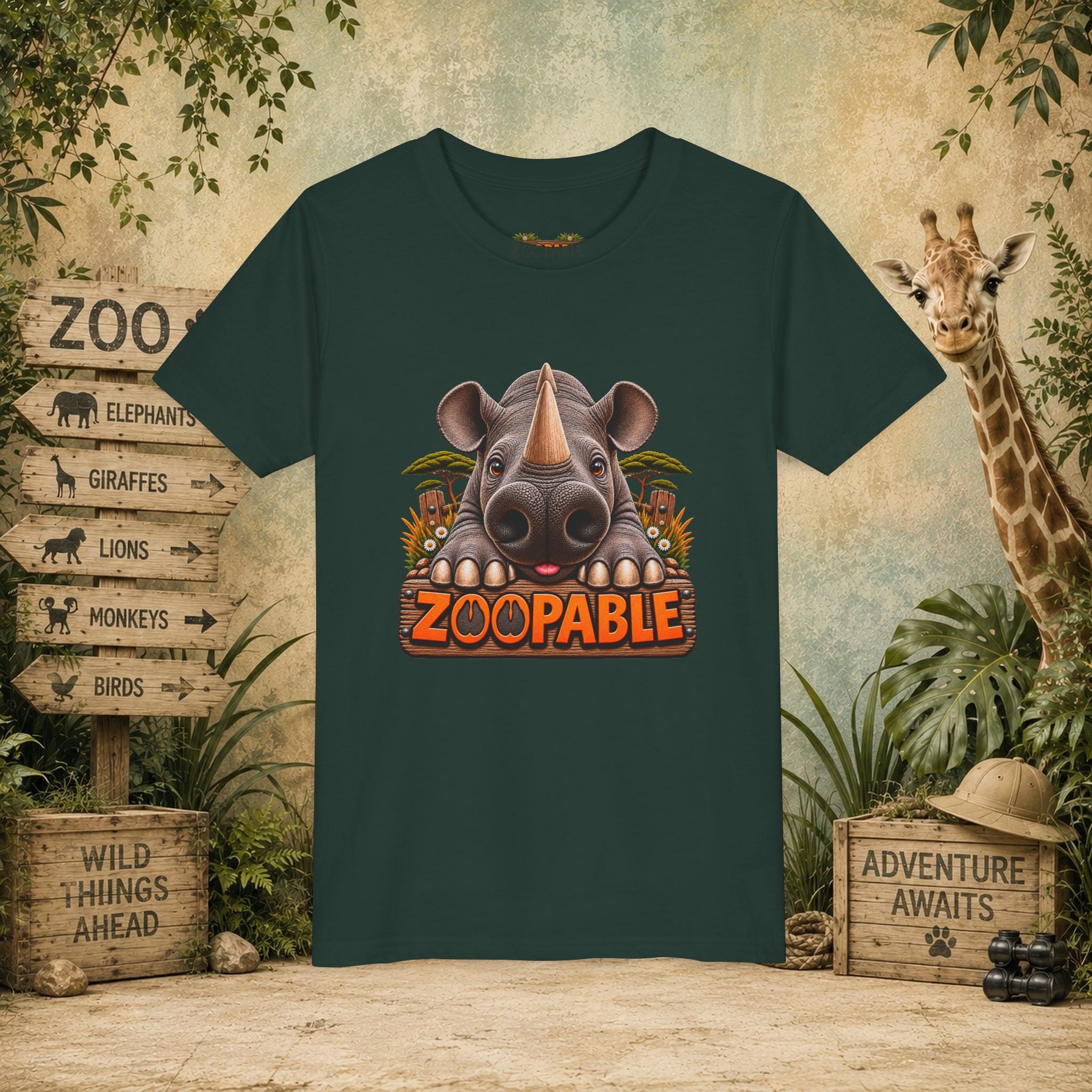 Rhinoceros Zoopable Youth Tee
