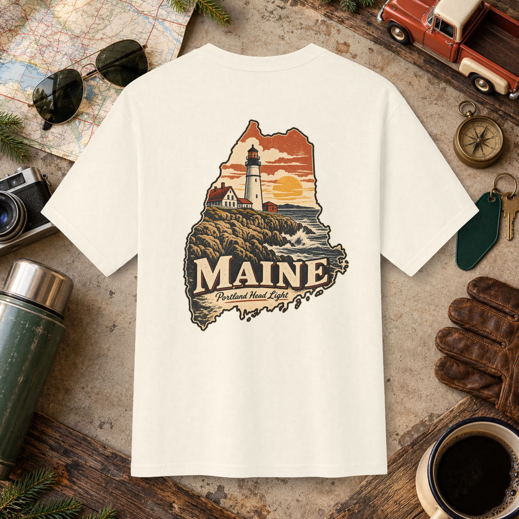 Maine State Vintage Tee