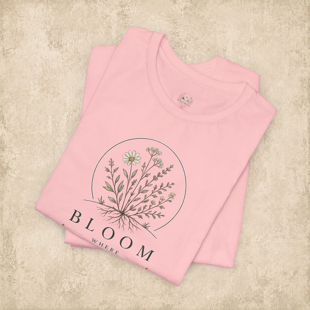 Bloom Where Planted Floral Tee