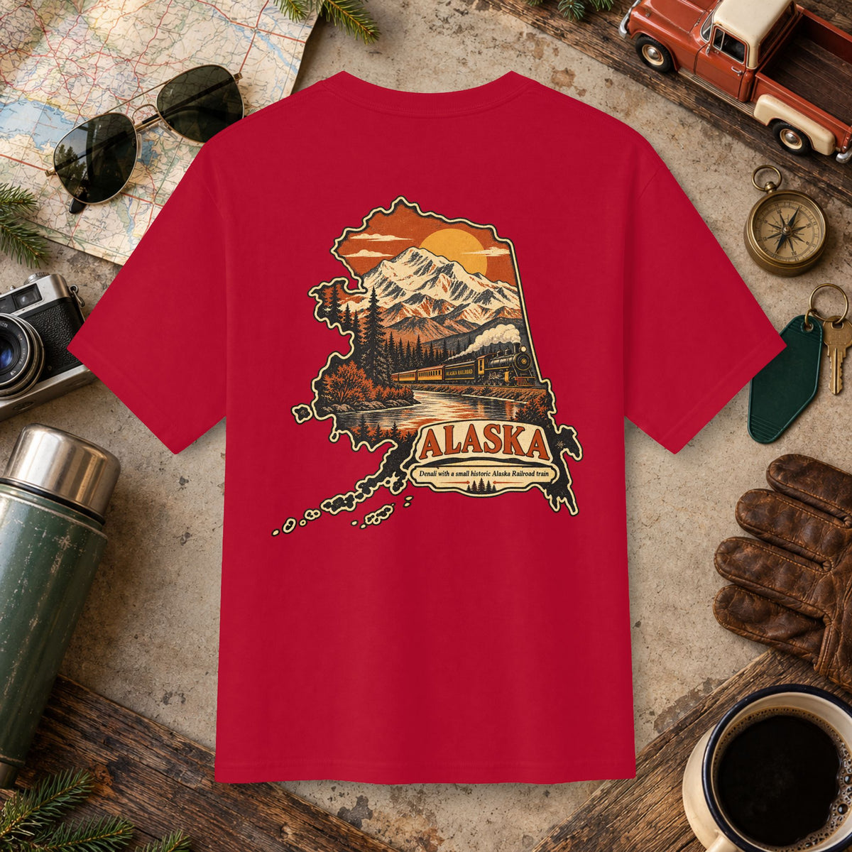 Alaska Vintage Landscape Tee