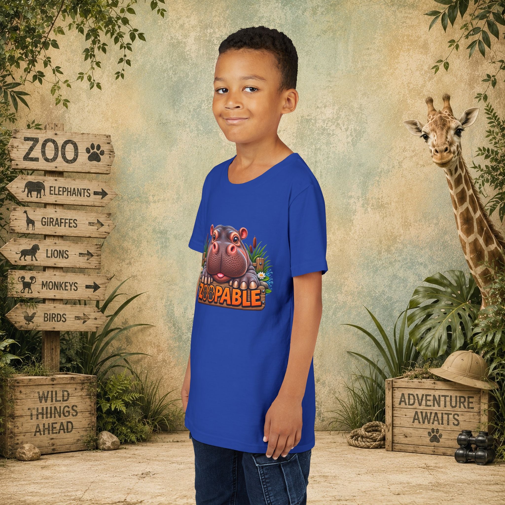 Hippopotamus Zoopable Youth Tee