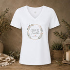 Women's Relaxed Heather CVC V-Neck Tee