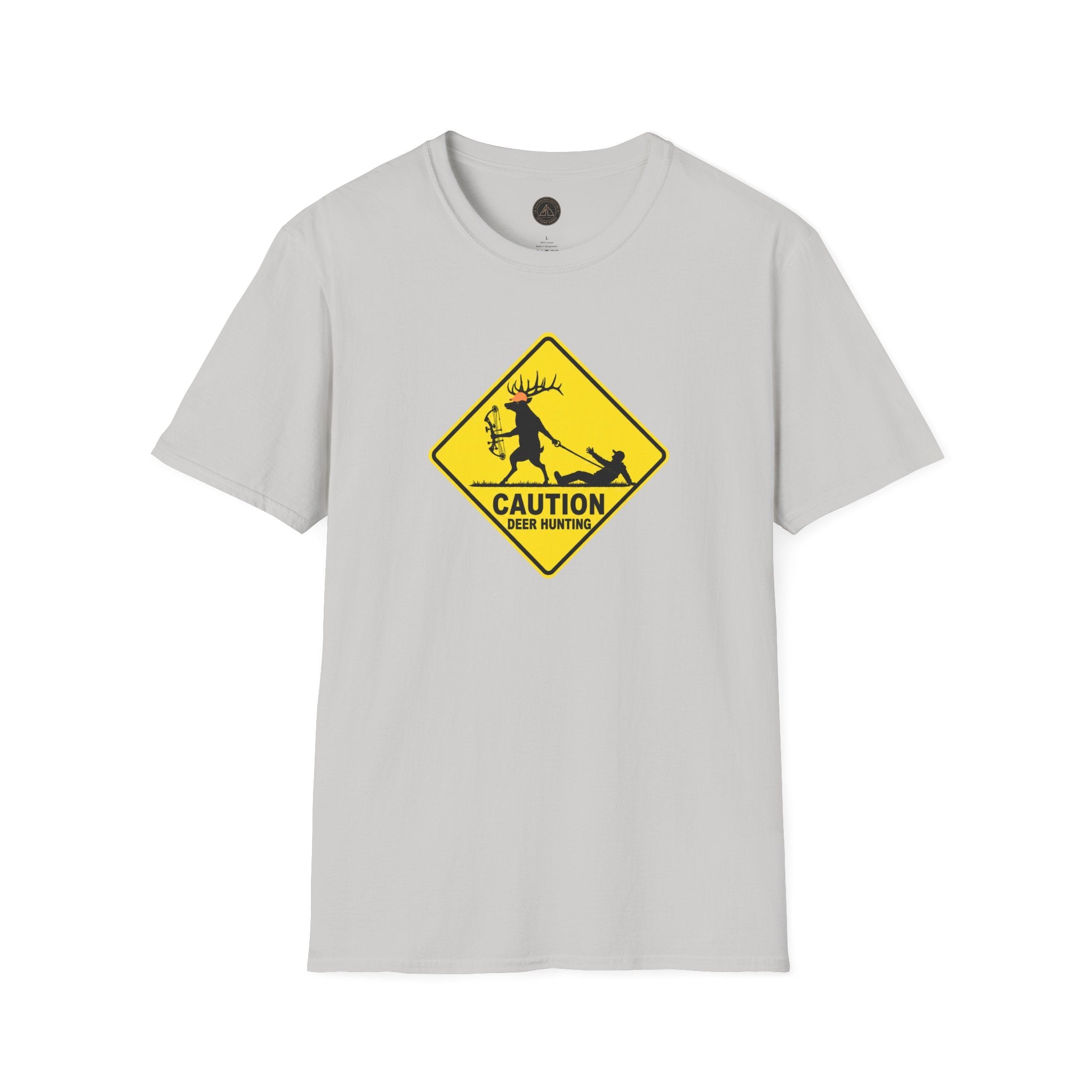 Caution Deer Hunting - Hunter Road Sign Tee