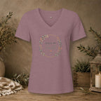 Women's Relaxed Heather CVC V-Neck Tee