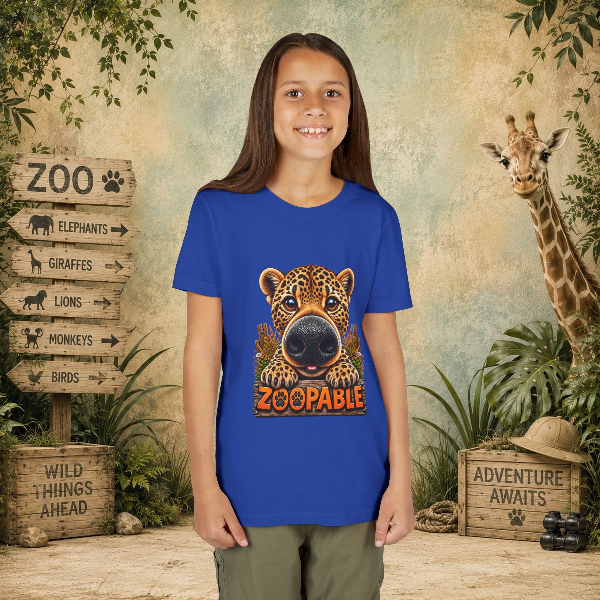 Leopard Zoopable Youth Tee