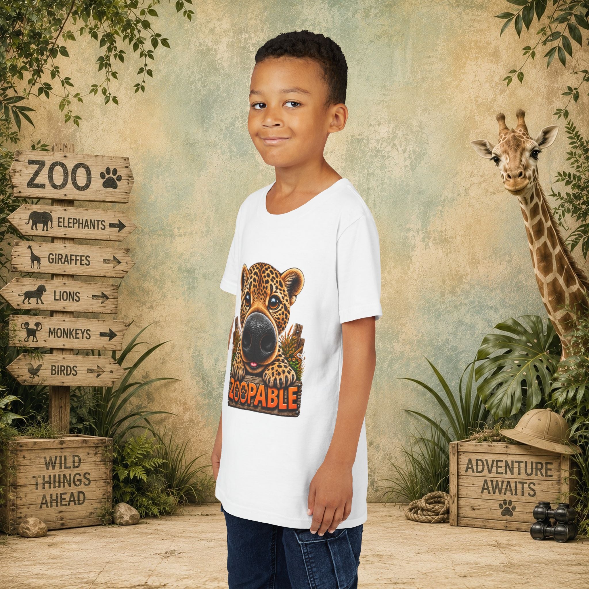 Leopard Zoopable Youth Tee